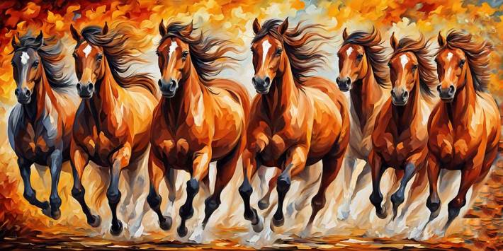 7 Running Horse Painting for South wall