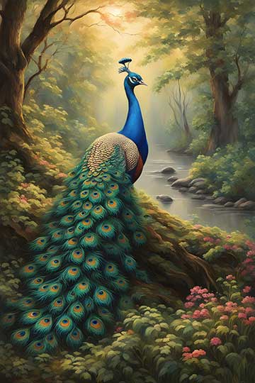 Peacock Painting Vastu