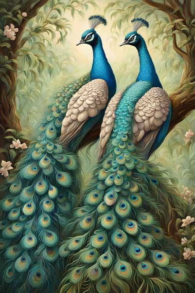 Peacock Painting