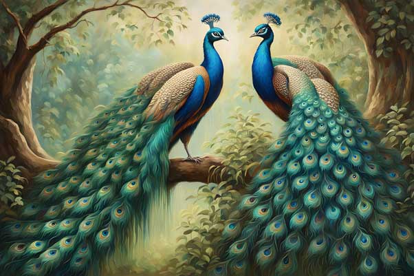 Peacock Painting Art