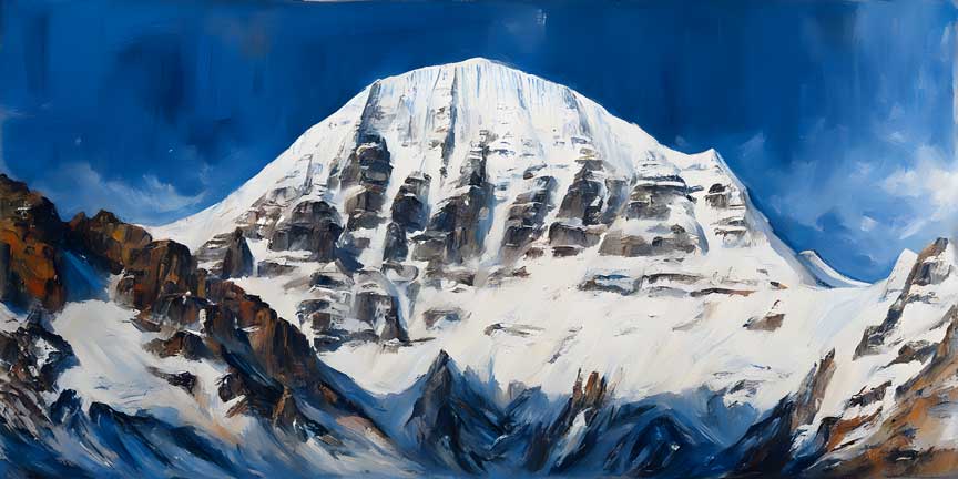 Kailash Parvat Painting