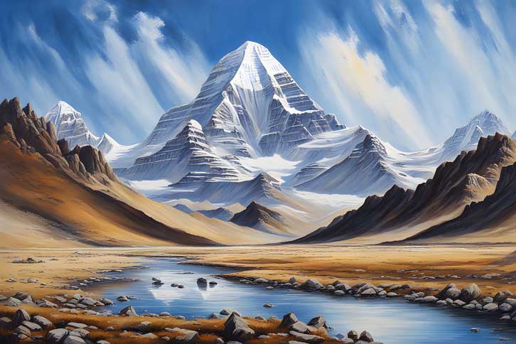 Mount Kailash Painting