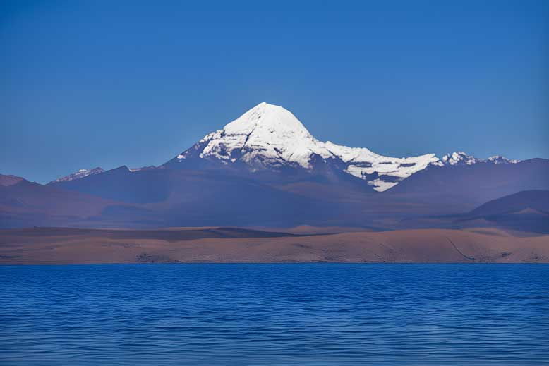 Kailash Mansarover Mountain Painting