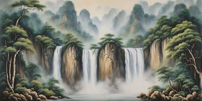 Waterfall Painting Vastu Shastra