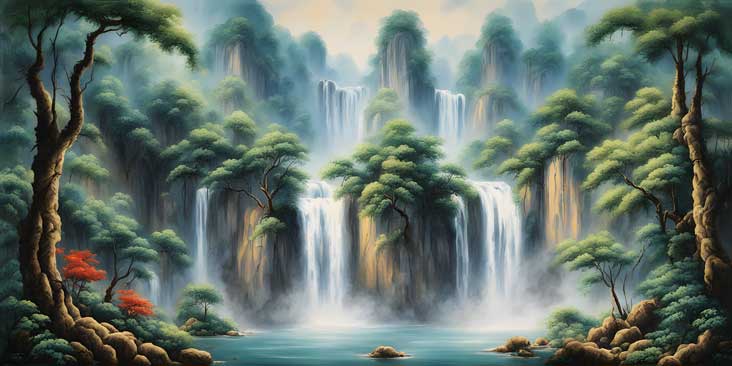 Waterfall Painting