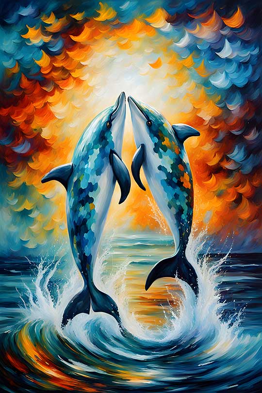 Dolphin Art for Children's Growth and Well being