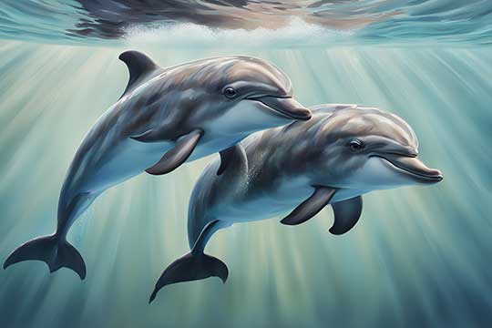 Dolphin Painting for Children's Growth and Well being