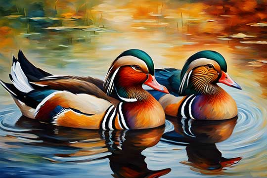  Mandarin Duck Art for Love and Harmony in Relationship