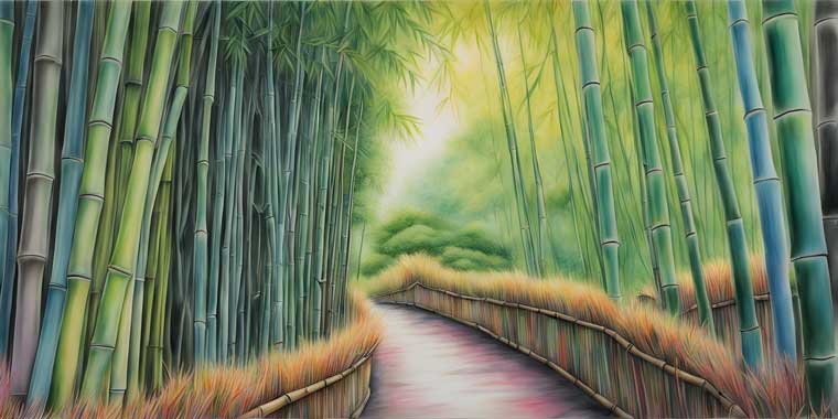 Bamboo Painting for Resilience Growth and Longevity