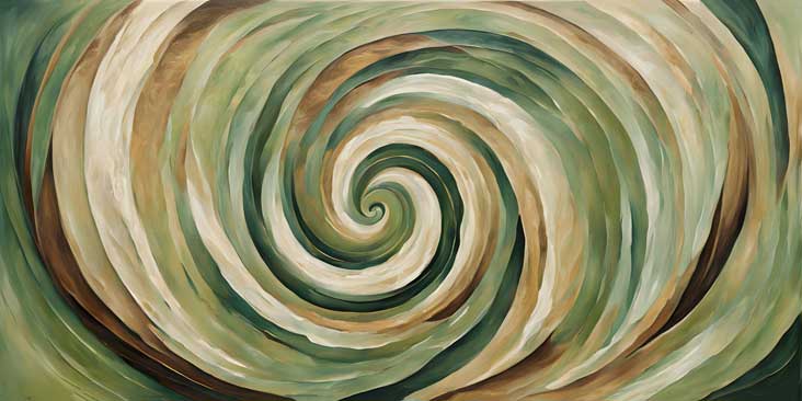 Abstract Concentric Spiral Wall Art for the East Direction - A Vastu-Inspired Artwork