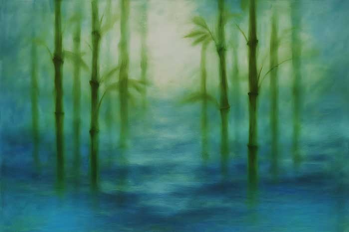 Canvas Wall Art of Serene Bamboo Forest for Vastu Harmony