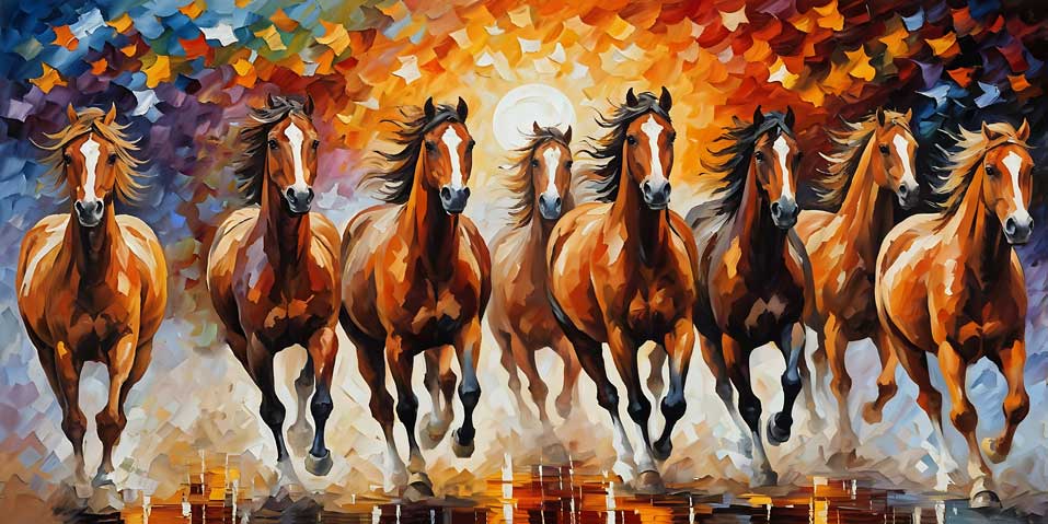 Feng Shui Decor 8 Horses