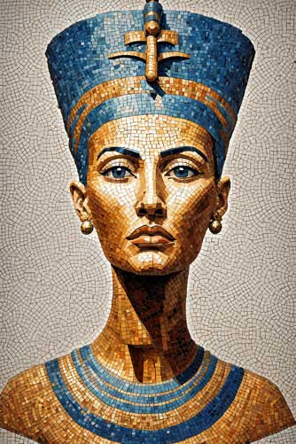 Bust of Queen Nefertiti Art