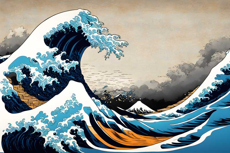 The Great Wave off kanagawa