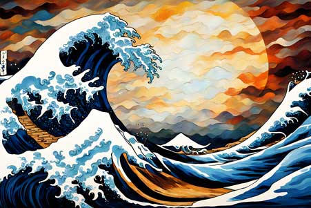 The Great Wave off kanagawa Painting