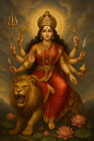 Goddess Durga Painting