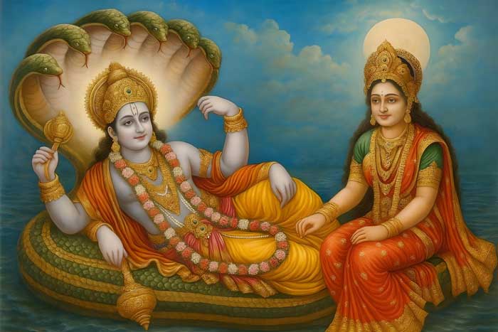 Lord Vishnu & Goddess Lakshmi