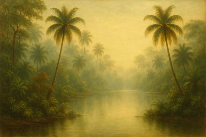 Lake Nature Painting