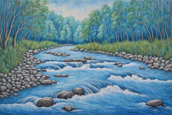 River Painting for Opportunities Health and Well-being