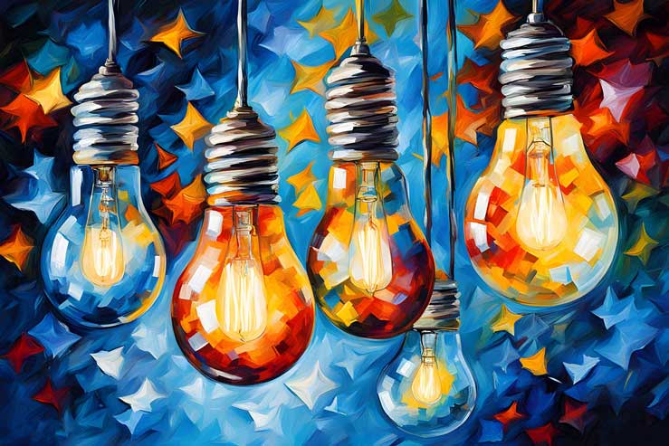 Bulb Painting for creativity in Children