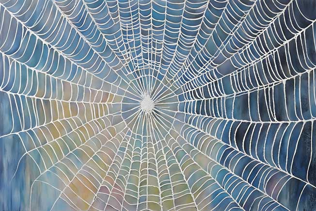 Spider Web Painting For Northwest