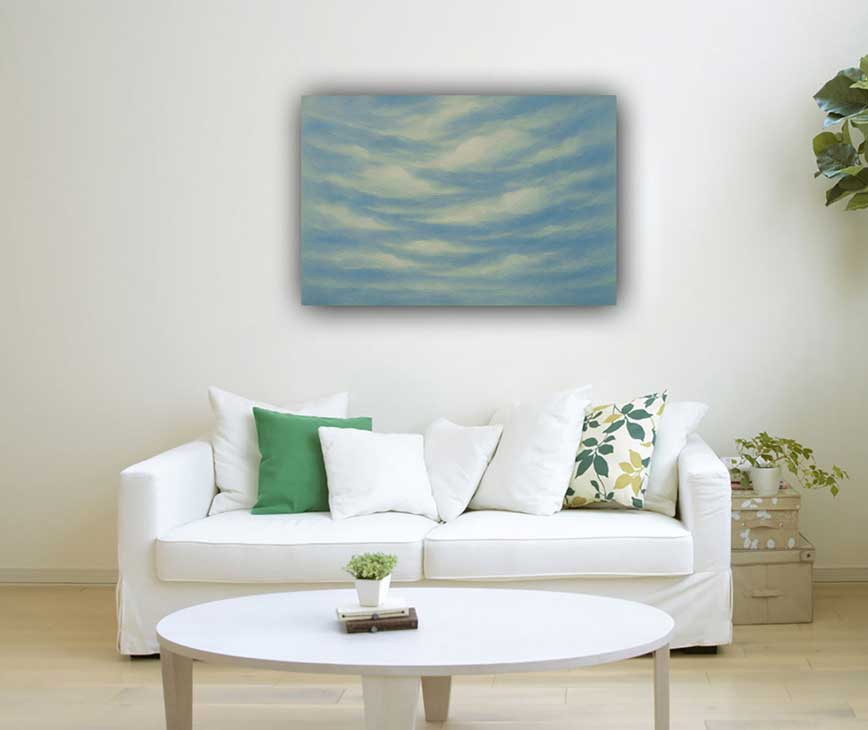 Abstract Sky Cloud Painting in Northwest for Expansion Vastu Paintings for Opportunities