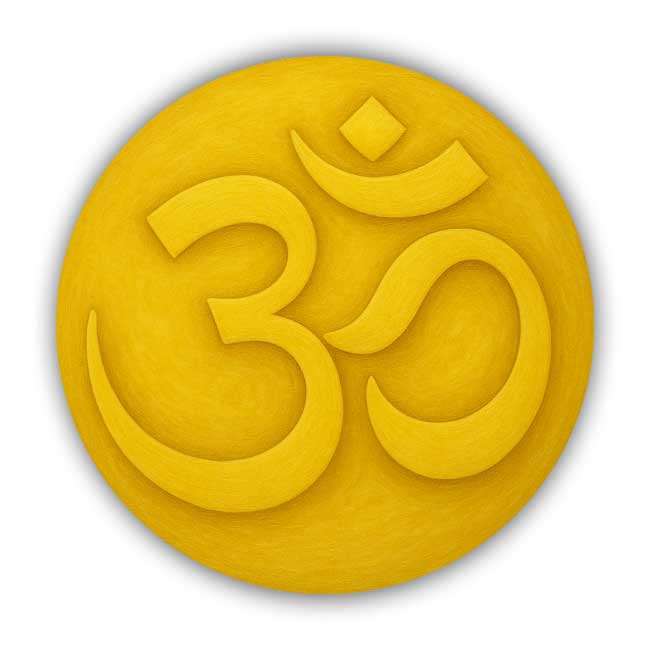 OM Yellow Round Painting for South West