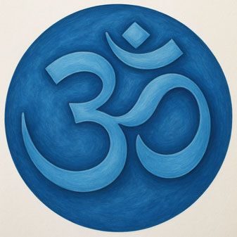 OM Blue Painting for North Direction