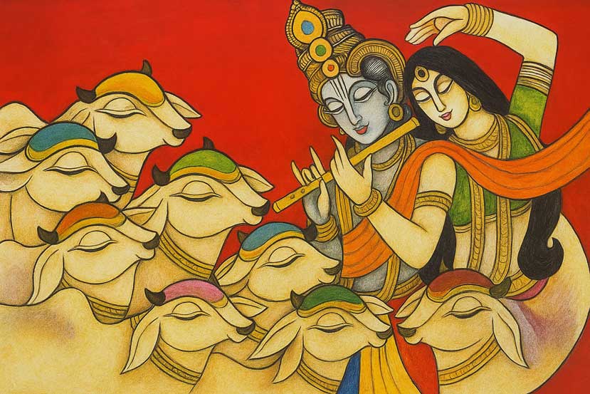 Radha Krishna Painting 