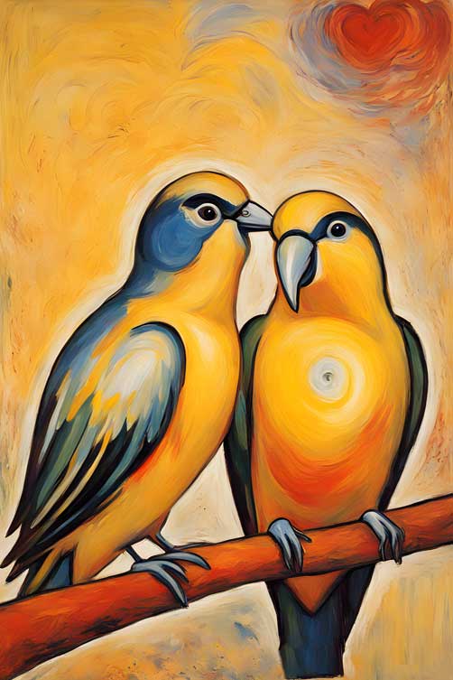 Pair of Love Bird