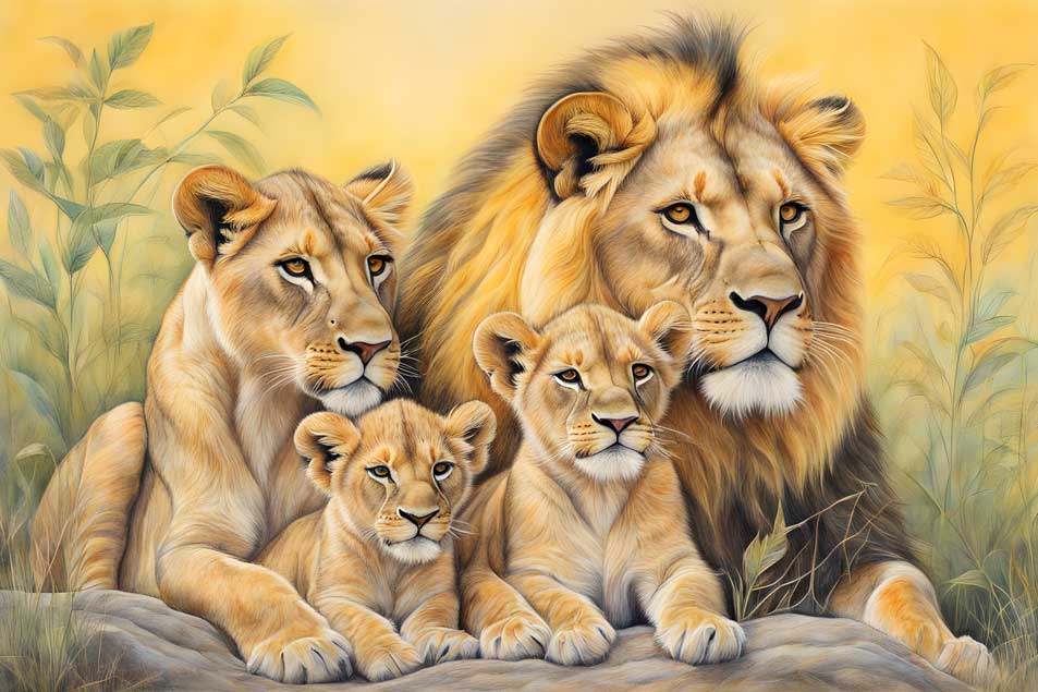 Lion Painting