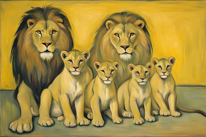 Lion Art Painting