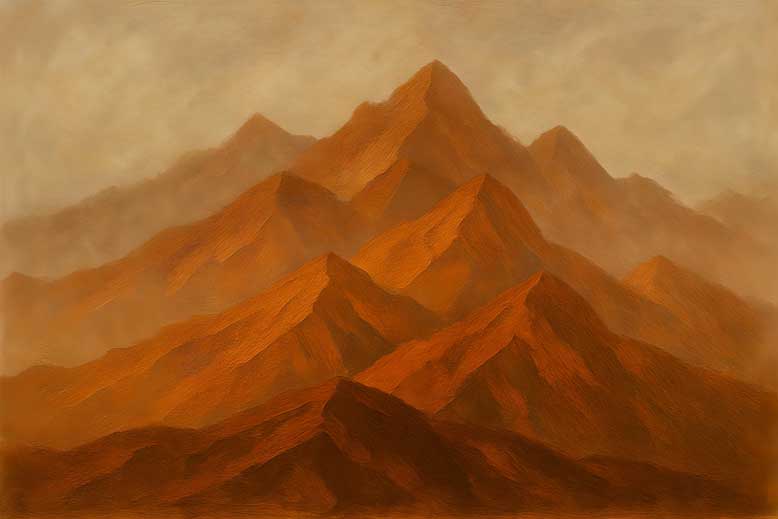 Mountain Art for Stability and Strength Canvas for Southwest Zone