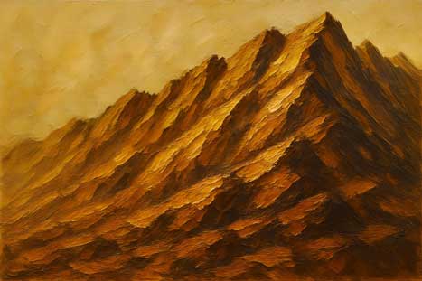 Mountain Art for Stability and Strength Modern Canvas Painting for Vastu