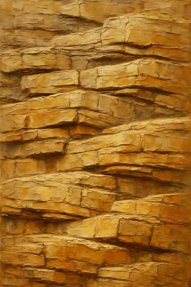 Canvas Wall Art of Rugged Cliff Landscape Vastu Painting for Stability