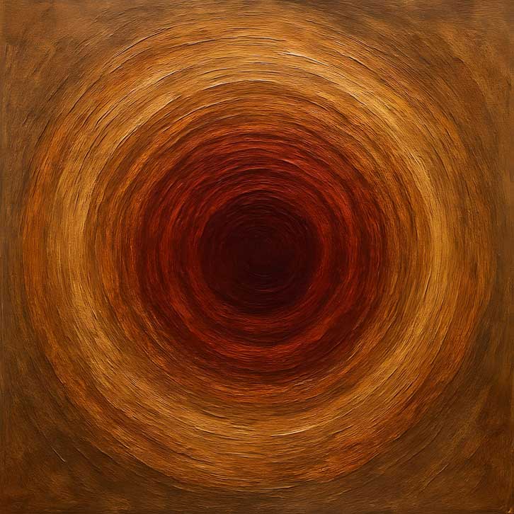 Abstract Wall Art of Solid Earth Forms for Grounding Energy