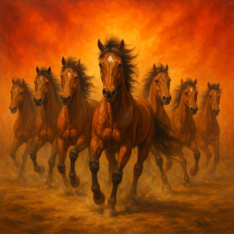 7 Horses Painting Vastu
