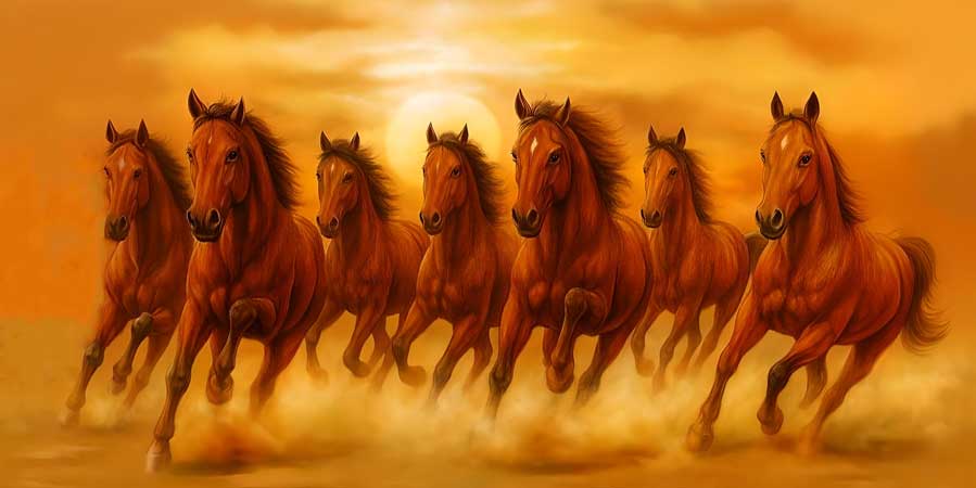 7 Horses Painting for Success Recognition