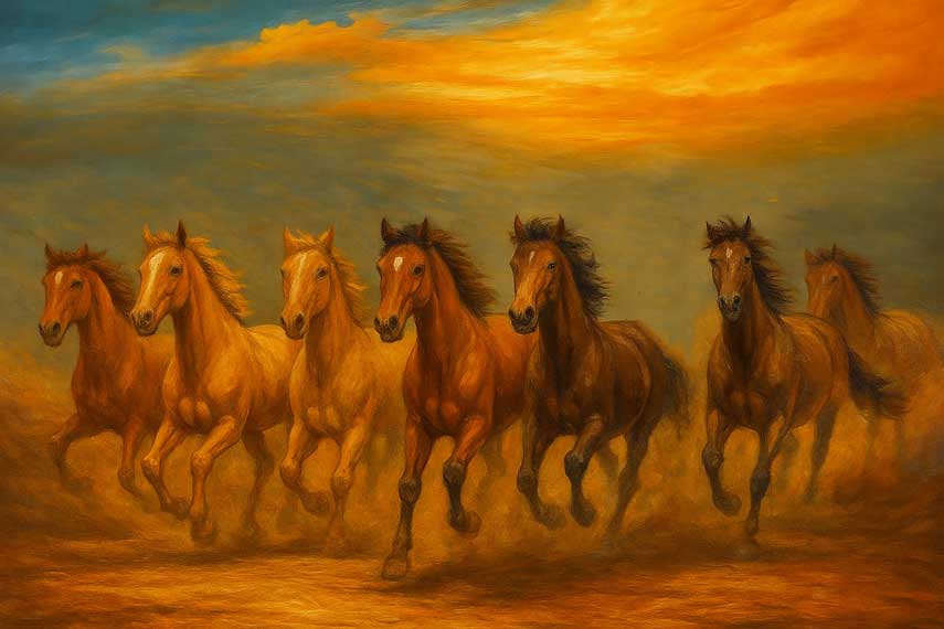 Vastu Horse Painting
