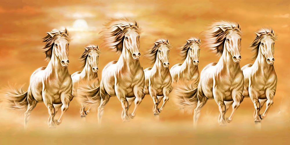 7 Horses Painting