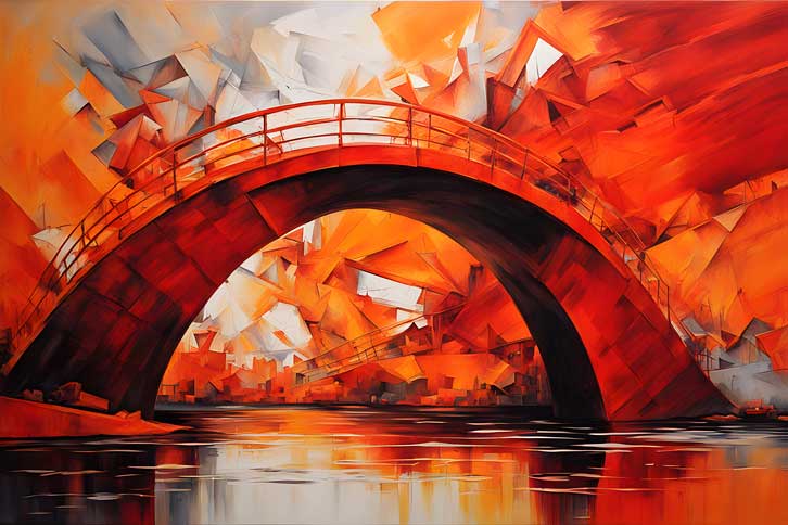 Abstract Bridge Painting for Fame and Recognition | South Direction Art ...