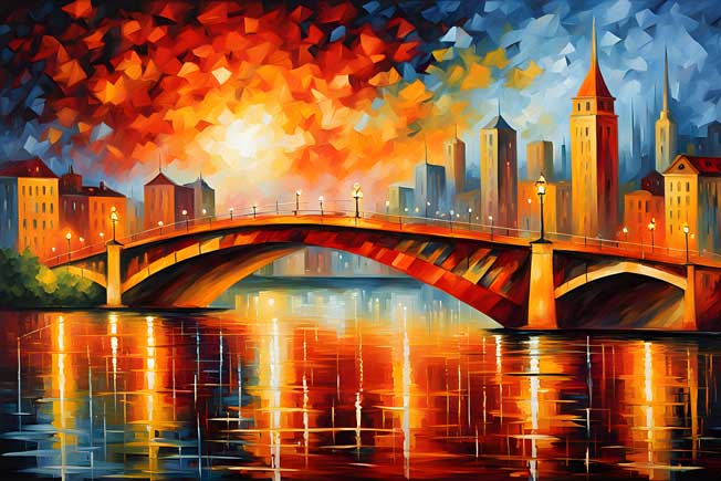 Majestic Cityscape Painting for Fame & Recognition in South