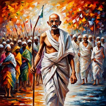 Portrait Mahatma Gandhi