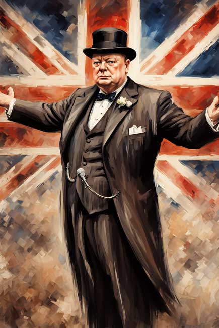 Winston Churchill Portrait