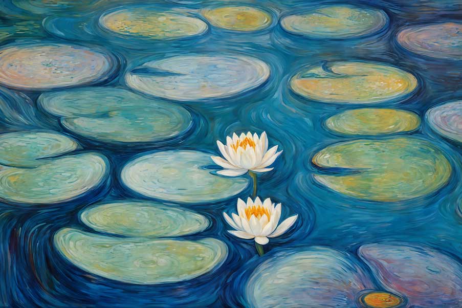 Waterlily Painting for Health and Well Being 