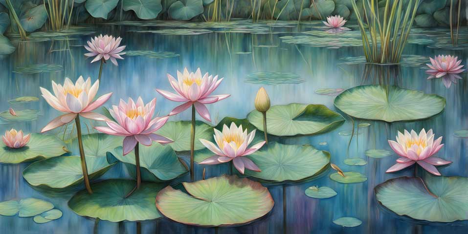 Waterlily Painting for Health and Well Being 