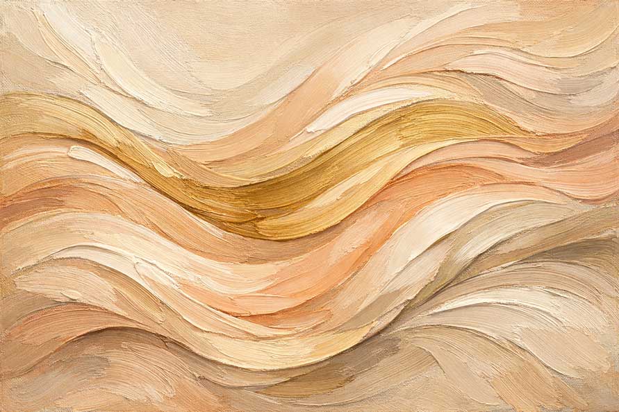 Abstract Painting of Flowing Patterns for Stimulating Intuitive and Inventive Mind