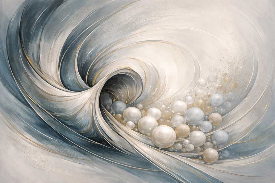 Abstract Painting of Cornucopia of Abundance and Prosperity