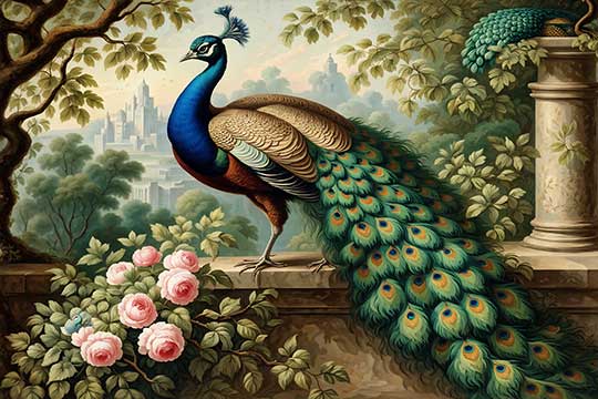 Peacock Painting