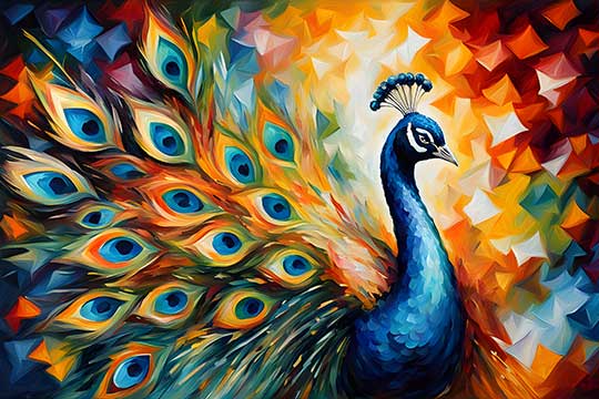 Peacock Painting